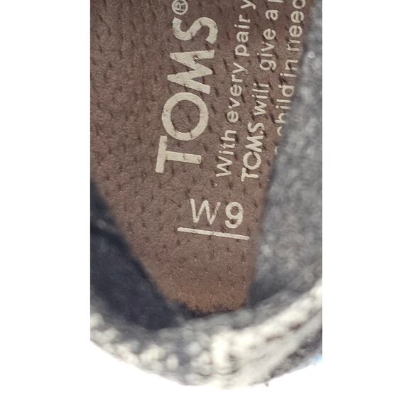 Toms Desert Gray Plaid Lace Up Ankle Wedge Heel Ankle Boots Size 9 - Picture 5 of 6